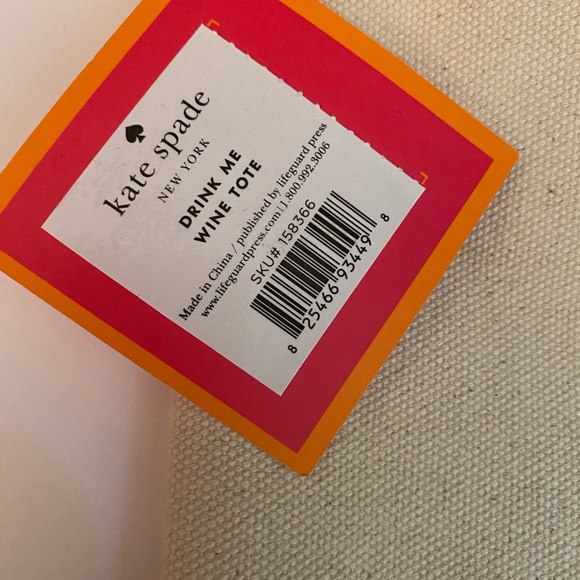 NWT Kate Spade Drink Me Wine Tote - Picture 6 of 8